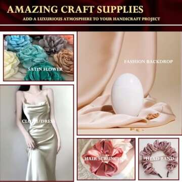 Luxurious Charmeuse Bridal Satin Fabric for All Projects