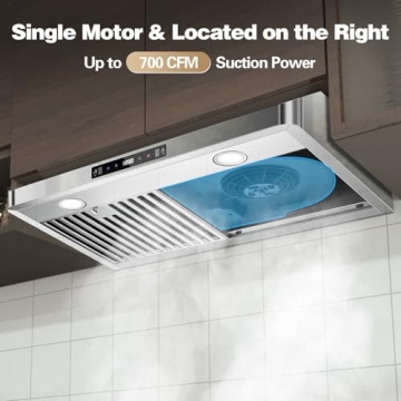SNDOAS 30" Stainless Steel Range Hood with Remote Control