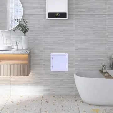 Suteck Plumbing Access Panel for Drywall Ceiling 6 x 6 Inch Reinforced Plastic Wall Access Doors Removable Hinged Panel