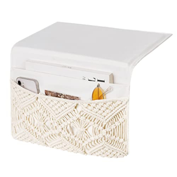 Mkono Boho Bedside Caddy Organizer with 4 Pockets