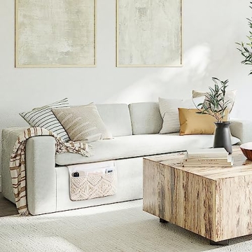 Mkono Boho Bedside Caddy Organizer with 4 Pockets