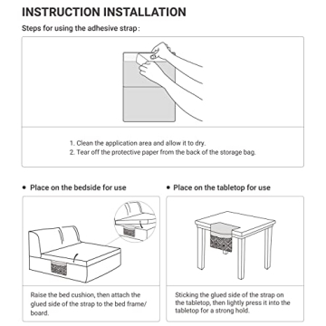 Mkono Boho Bedside Caddy Organizer with 4 Pockets