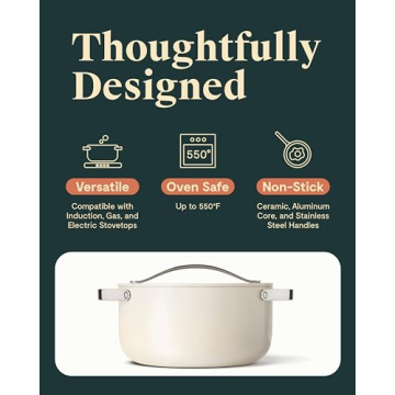 Caraway 6.5 Quart Dutch Oven - Stylish Non-Stick Cookware