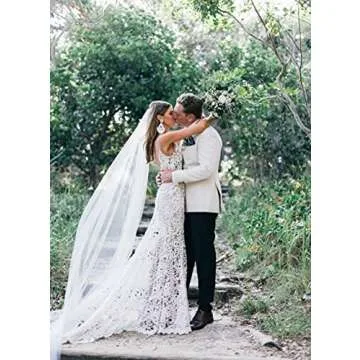 Elegant Latious Cathedral Wedding Veil - 118" Tulle