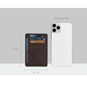 Leather Minimalist Wallets for Men & Women RFID Blocking