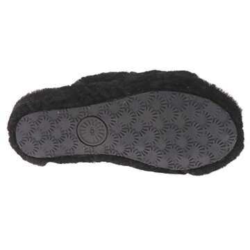 UGG Women's Fluff Yeah Bling Slipper, Black, 10