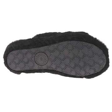 UGG Women's Fluff Yeah Bling Slipper, Black, 10