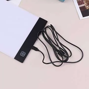 Kayueti A5 LED Drawing Tablet Thin Art Stencil Drawing Board Light Box tracing Table pad, for 5D Diamond Painting Full Drill Embroidery, Cross Stitch Embroidery, Embossing, Sewing Projects etc