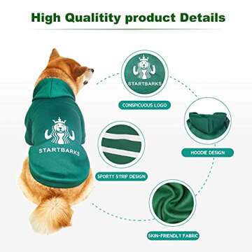 Stylish StartBarks Dog Hoodies for Small Pets