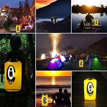 Qoolife Waterproof Dry Bag with Bluetooth Speaker and Lights