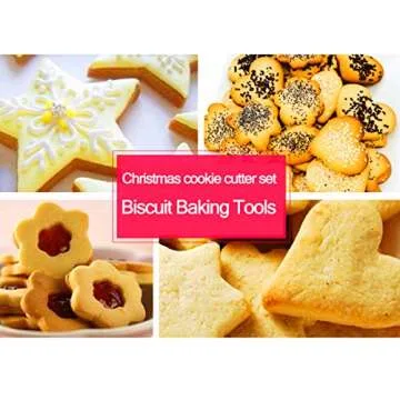 Cookie Cutters Set - Cookie Cutters Mini Geometric Shapes Cookie Cutters, Vegetable Shape Cutters for Kitchen, Baking, Halloween & Christmas, 12 Pcs (white)