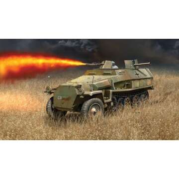 Italeri Models SD.KFZ.251/16 Flammpanzerwagen Kit – 1/72 Scale Armor Model for Enthusiasts