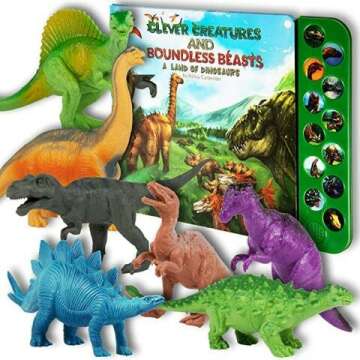 Interactive Dinosaur Toys Set for Kids 3-5