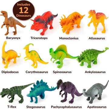 Interactive Dinosaur Toys Set for Kids 3-5