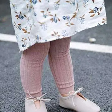 Stylish Toddler Cable Knit Leggings – 6 Pack for Winter