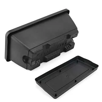 LEXININ Black Plastic Planter Box for Indoor and Outdoor Use