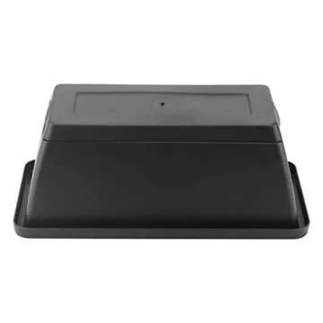 LEXININ Black Plastic Planter Box for Indoor and Outdoor Use