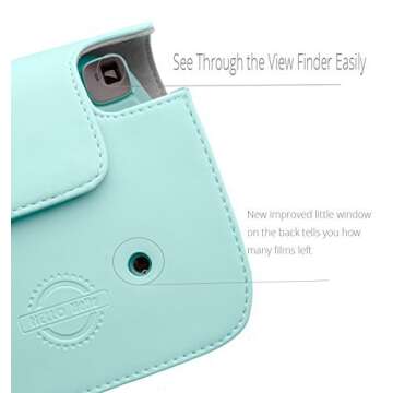 Fujifilm Mini 9 Ice Blue Case with Strap by HelloHelio