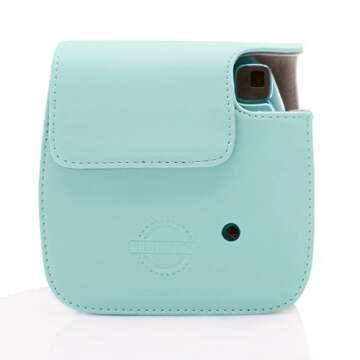 Fujifilm Mini 9 Ice Blue Case with Strap by HelloHelio
