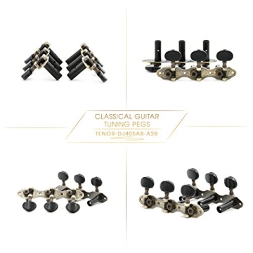 DJ405AB-A2B TENOR Classical Guitar Tuners - Antique Brass Finish