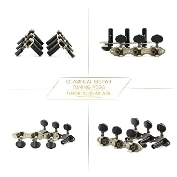 DJ405AB-A2B TENOR Classical Guitar Tuners - Antique Brass Finish