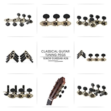 DJ405AB-A2B TENOR Classical Guitar Tuners - Antique Brass Finish