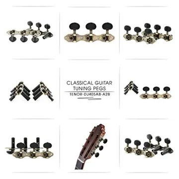 DJ405AB-A2B TENOR Classical Guitar Tuners - Antique Brass Finish