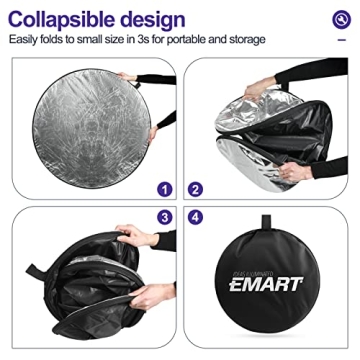 EMART 24'' 5-in-1 Light Reflector for Stunning Photos