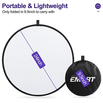 EMART 24'' 5-in-1 Light Reflector for Stunning Photos