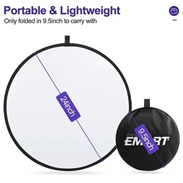 EMART 24'' 5-in-1 Light Reflector for Stunning Photos