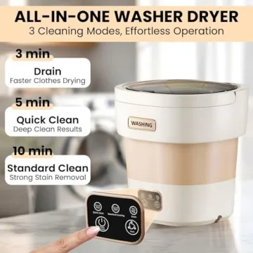 15L Compact Portable Washing Machine with Spin Basket – Ideal for Light Laundry and Travel