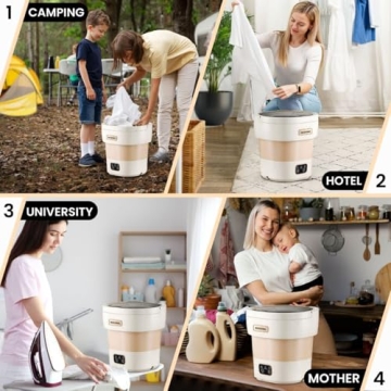 Small Portable Washing Machine with Spin Basket - Ideal for Delicates