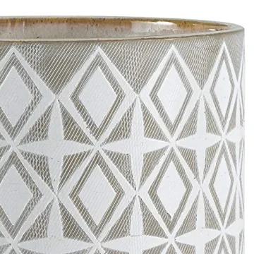 Stylish Rivet Geometric Ceramic Planter for Home Office