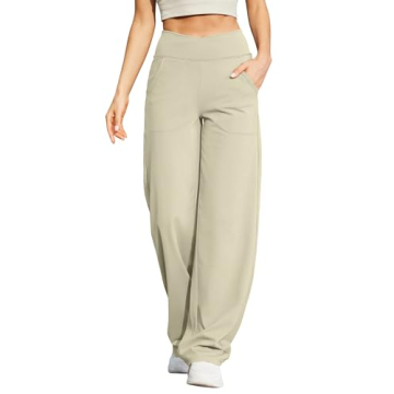 G4Free Women's Yoga Pants - Loose Casual Wide Leg Workout Bottoms