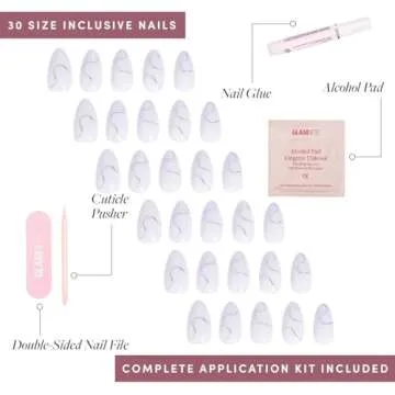 Glamnetic Silent Night Press On Nails - 30 Custom Fit Kit