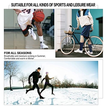 Closemate Moisture Wicking Cushion Crew Socks 6 Pairs