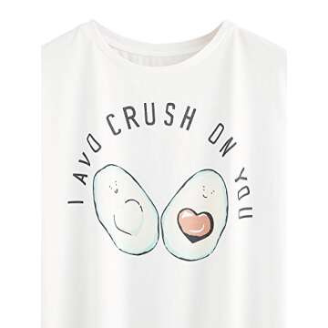 DIDK Women's Adorable Avocado Pajama Set for Cozy Nights