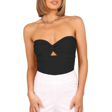 ANRABESS Womens Crop Tops 2023 Summer Fashion Styles