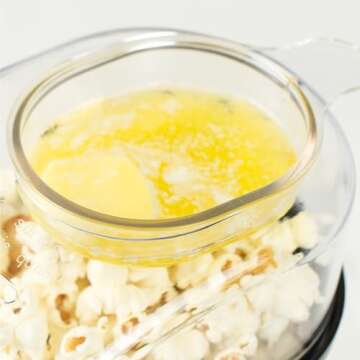 Nostalgia Hot-Air Electric Popcorn Maker, 12 Cups, Healthy Oil Free Popcorn with Measuring Scoop, Aqua