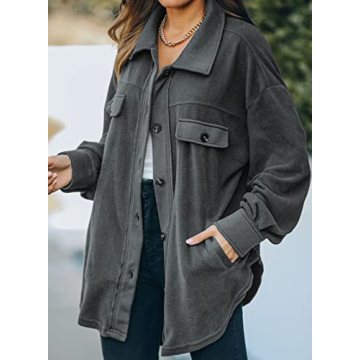 Astylish Women's Cozy Long Sleeve Jacket with Pockets