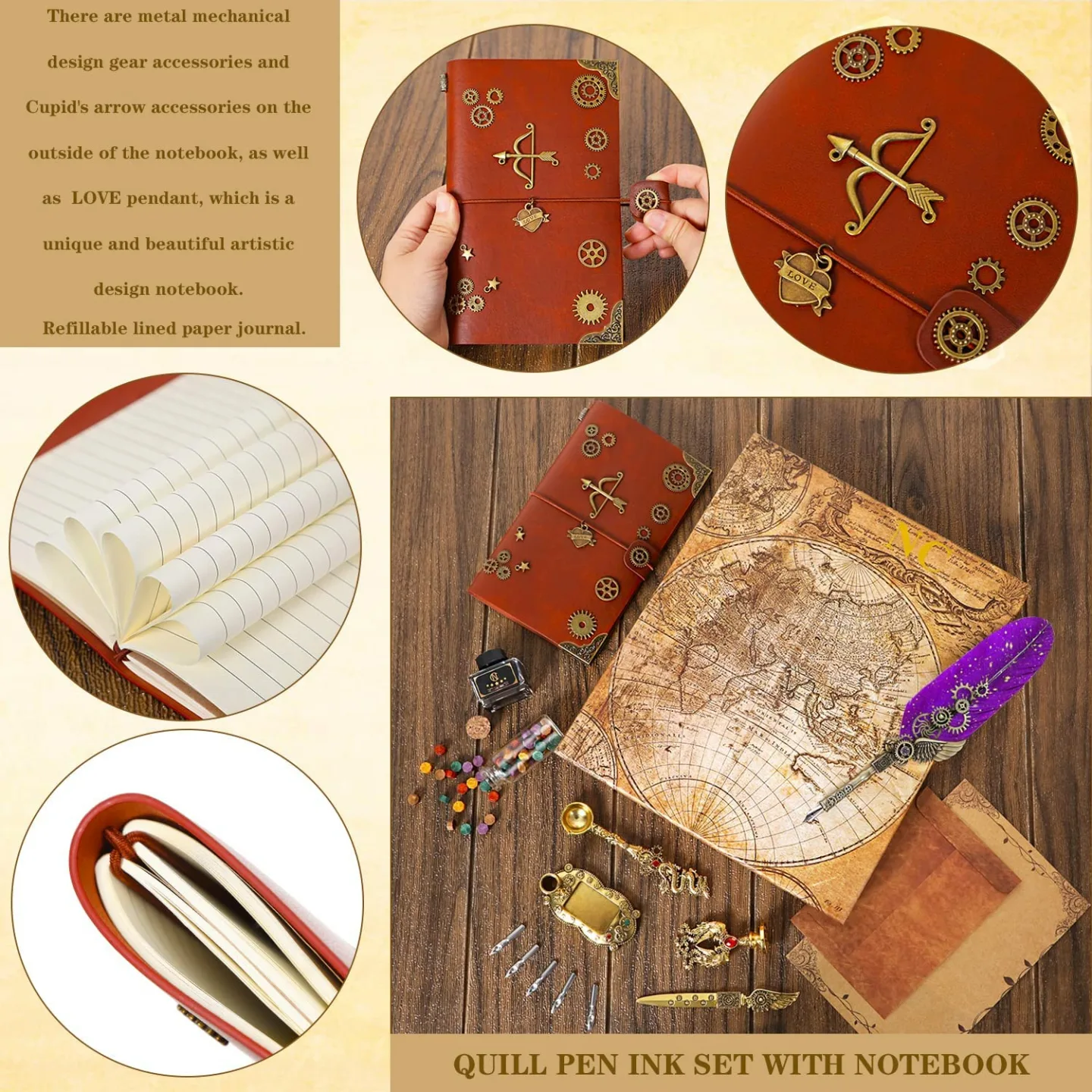 Beautiful Calligraphy Replaceable Envelopes NC