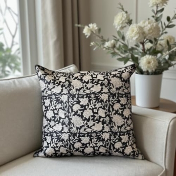 Vintage Floral Throw Pillow Cover - Modern Aesthetic & Durable
