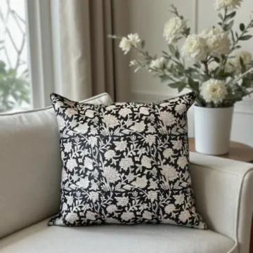 Vintage Floral Throw Pillow Cover - Modern Aesthetic & Durable