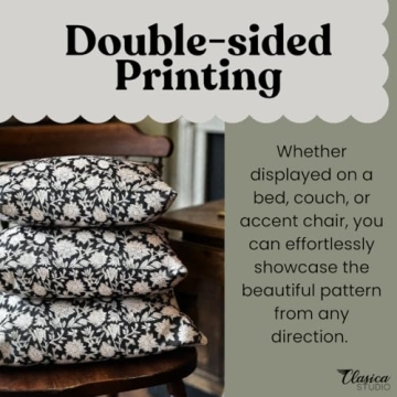 Vintage Floral Throw Pillow Cover - Modern Aesthetic & Durable