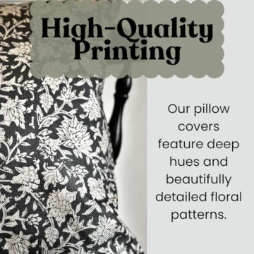 Vintage Floral Throw Pillow Cover - Modern Aesthetic & Durable