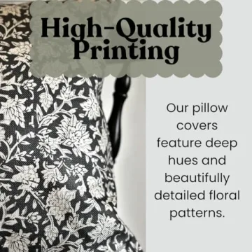 Vintage Floral Throw Pillow Cover - Modern Aesthetic & Durable