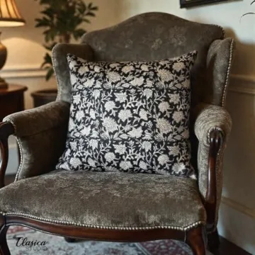 Vintage Floral Throw Pillow Cover - Modern Aesthetic & Durable