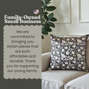 Vintage Floral Throw Pillow Cover - Modern Aesthetic & Durable