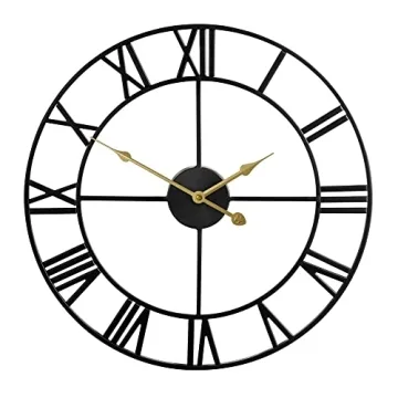LEIKE Silent Non-Ticking Wall Clock - 16-Inch