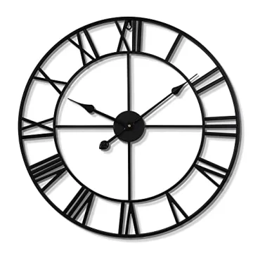LEIKE Silent Non-Ticking Wall Clock - 16-Inch